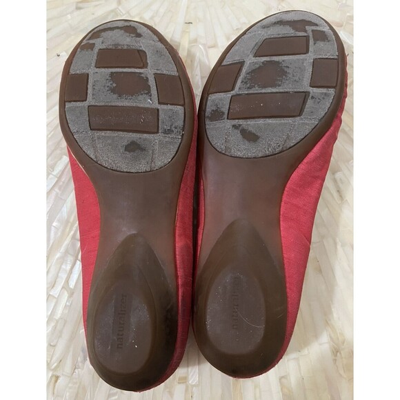 Naturalizer Shoes Slip On Comfort Flat Fabric Pleat Bow 8 M Career Twee Colorful - Picture 6 of 6